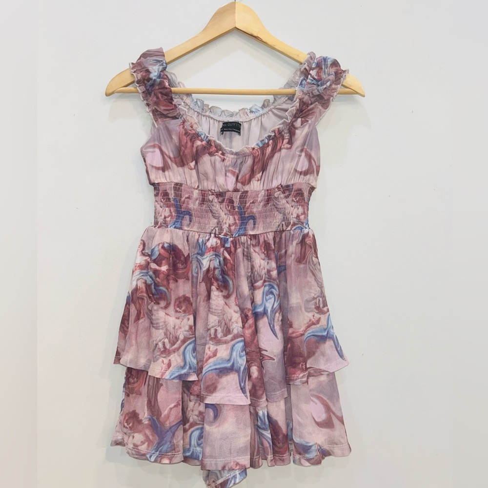 Urban Outfitters EUC renaissance print mini dress